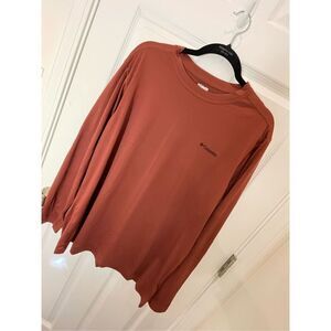 Columbia men’s long sleeve shirt size large brown